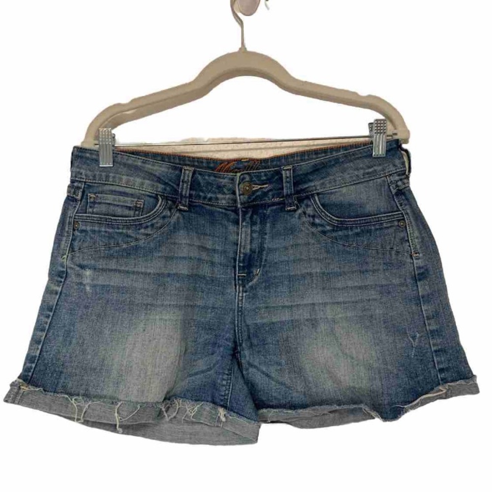 Delia's Shorts Y2K Junior Size 11/12 Cut Off Blue Mallory Denim Jean  Distressed